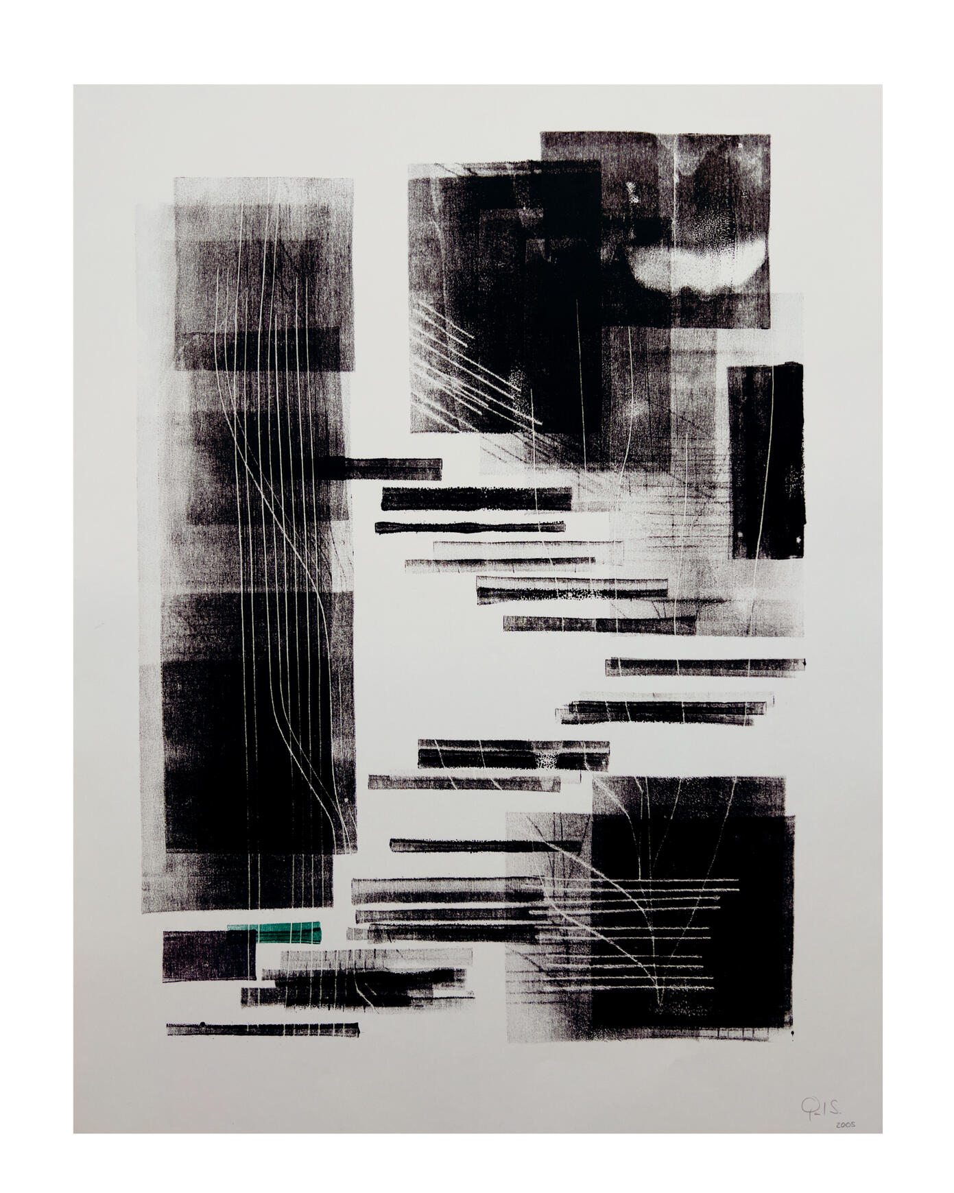 Green with Black 50cm x 65cm | 130g/m² Oil | Fine Art Paper